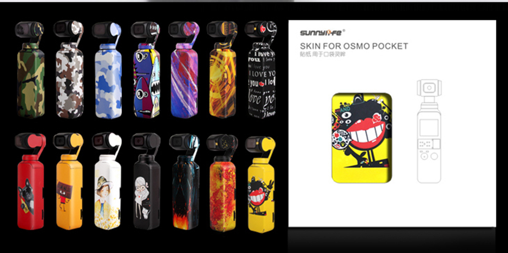 Sunnylife Exquisite Sticker for DJI OSMO Pocket Handheld Gimbal - Oil Painting