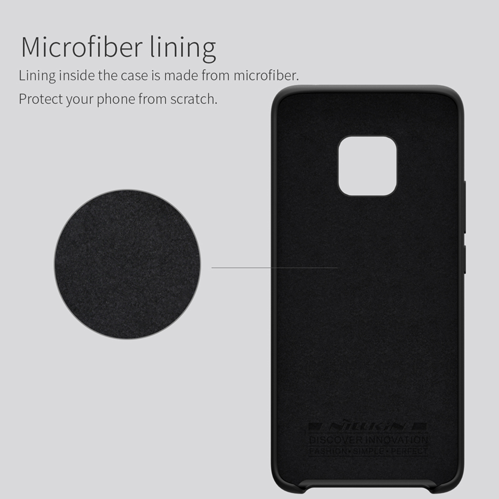 NILLKIN Silicon Phone Case for HUAWEI Mate 20 Pro Protective Back Cover - Black