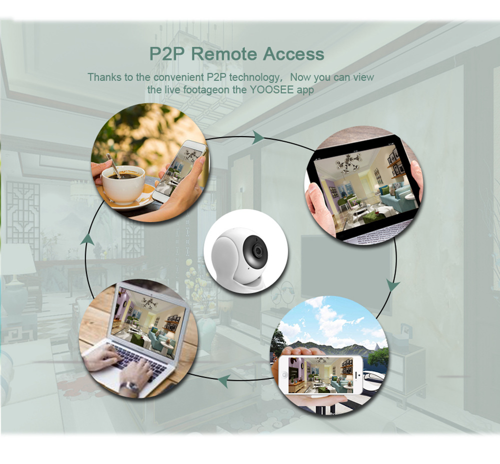 BESDER BES-N703F HD 720P Home Security Wifi IP Camera Two-way Audio Night Vision Baby Monitor - White UK Plug