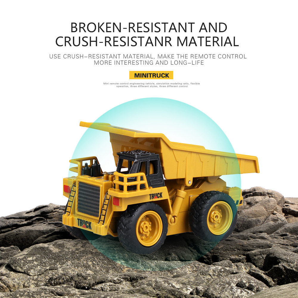 ShenQiWei 8028 1:64 4CH Mini Bulldozer RC Car Engineering Vehicles - RTR