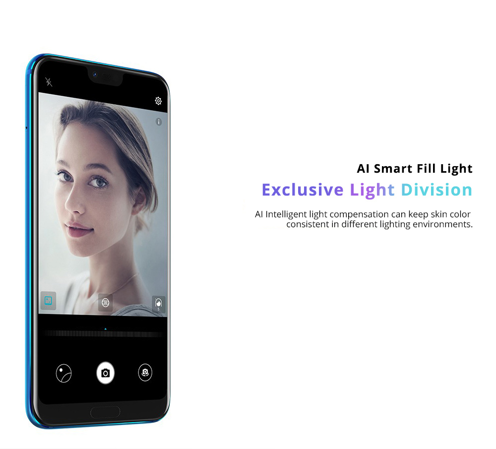 HUAWEI Honor 10 5.84 Inch Smartphone Kirin 970 6GB 128GB 16.0MP+24.0MP Dual Rear Cameras Android 8.1 FHD+ Screen OTG Touch ID Type-C - Blue