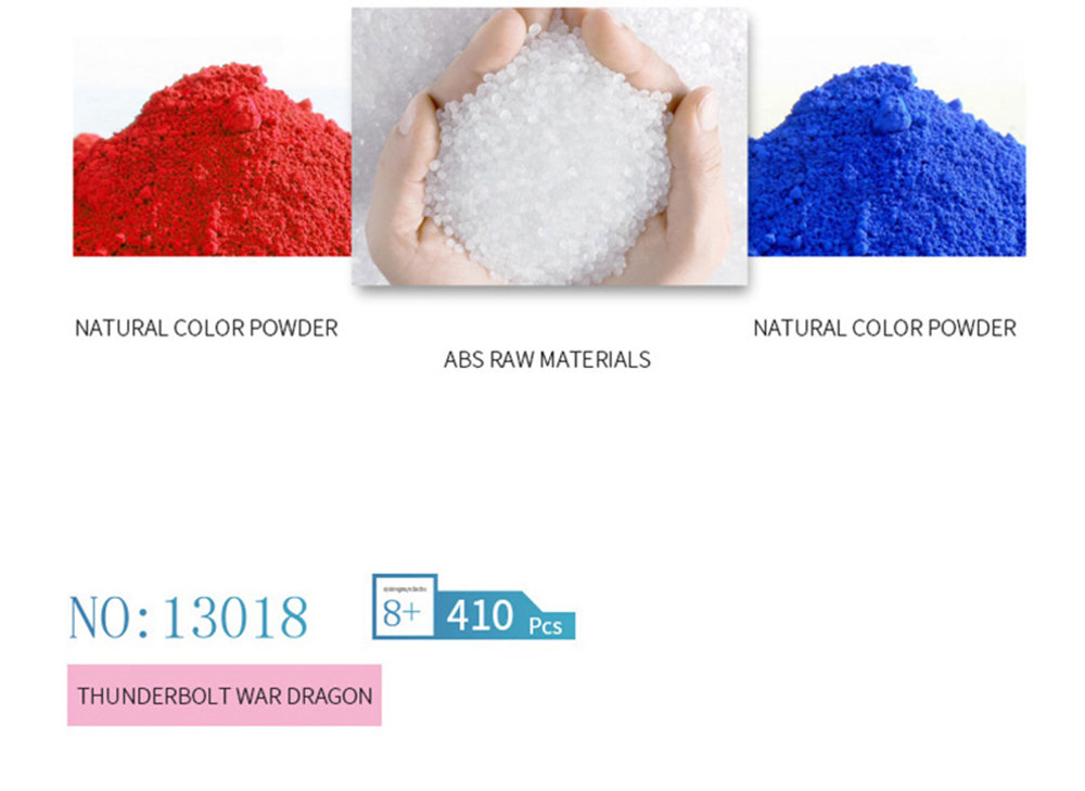 MoFun 13018 2.4G 4CH DIY Smart Remote Control Robot Building Block RC Battle Dragon Toy