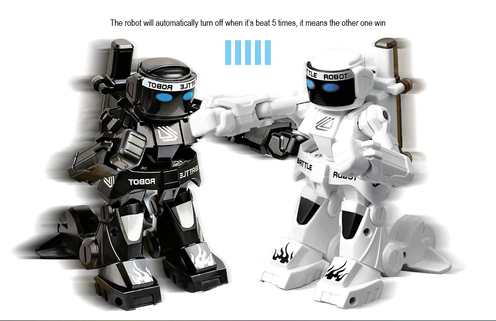 777-615 2.4G Body Sense Remote Control Battle RC Robot Kids Gift Toy - White