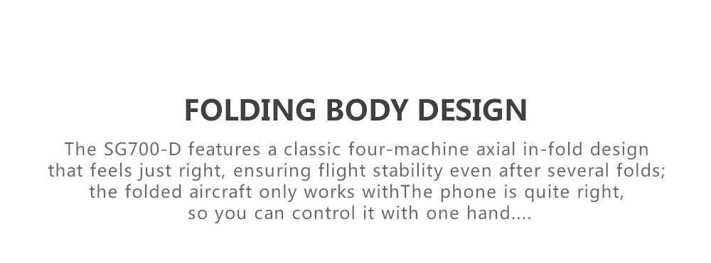 SG700-D 1080P WiFi FPV Foldable RC Drone Optical Flow Positioning RTF - White