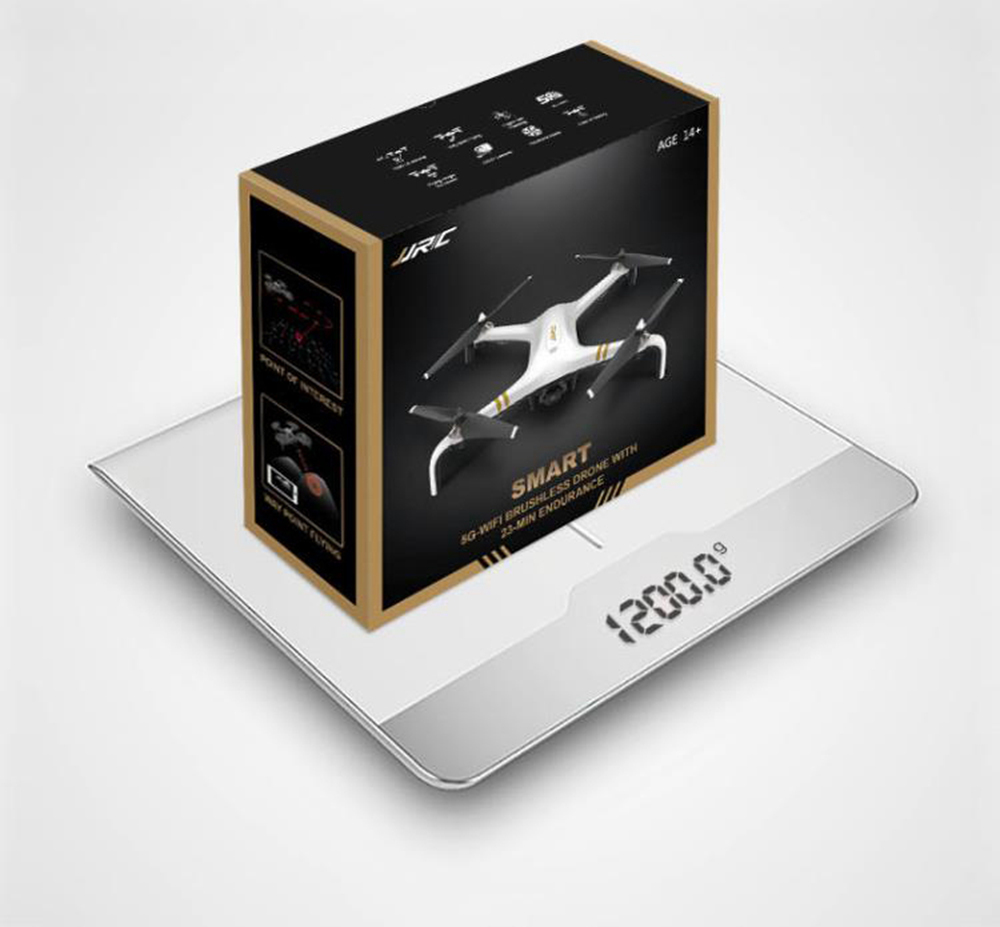 JJRC X7 SMART 1080P 5G WiFi FPV Double GPS Brushless RC Drone with One-Axis Gimbal Camera 25mins Flight Time RTF - White