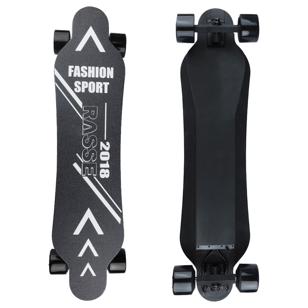 [EU Stock] RASSE YB-ED-022 Electric Skateboard Wireless Remote Control Dual 350W Motor 25km/h EU Plug - Black