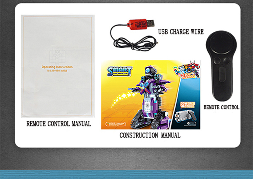 MoFun M3 BB13003 333PCS 2.4G 4CH DIY Smart Remote Control Building Block RC Robot Toy