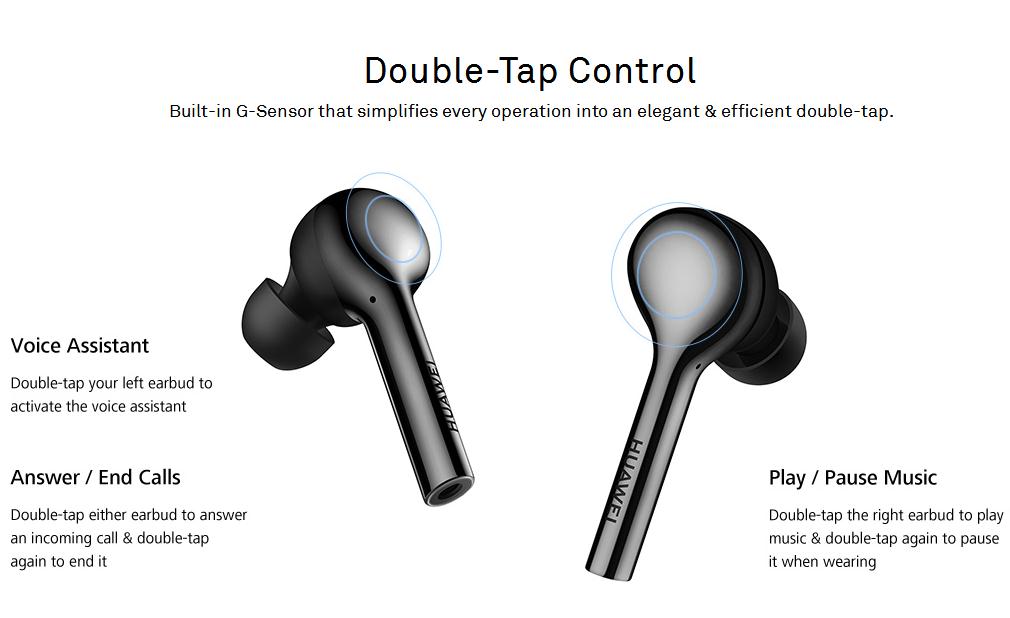 HUAWEI CM-H1 FreeBuds Bluetooth Earbuds True Wireless with Mic Touch Handsfree Dynamic Balance - White