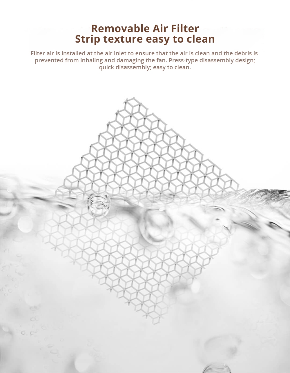 Xiaomi Viomi Mini Desktop Ceramic Space Heater Anti-tip ABS Fire Protection Oscillating Function Cold / Warm Setting - White