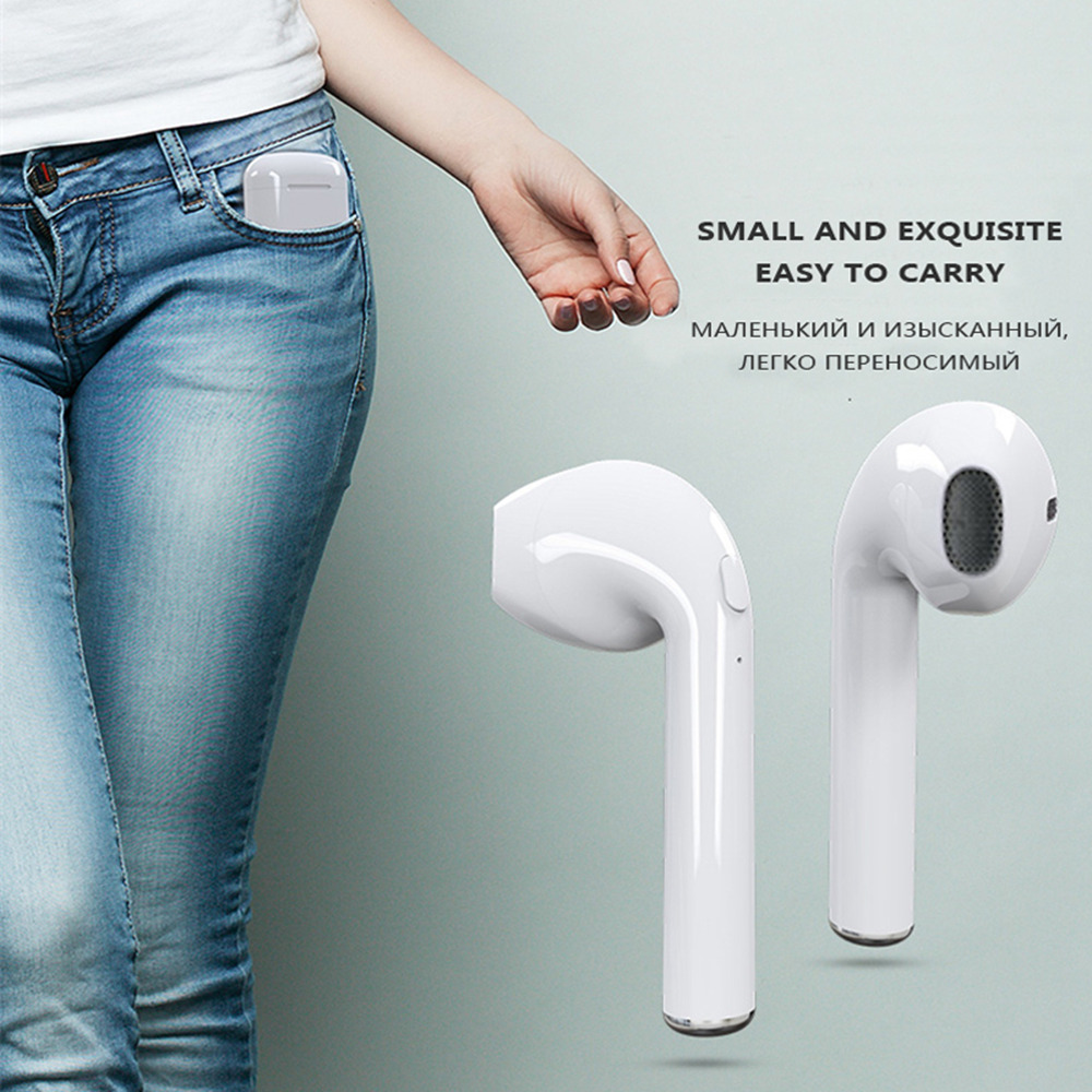 I7S TWS Wireless Bluetooth Earbuds for Android iOS - White