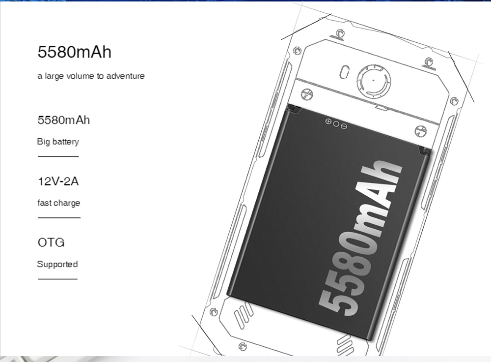 [HK Stock]DOOGEE S60 5.2 Inch 4G LTE Smartphone Helio P25 6GB 64GB 21.0MP Rear Camera Android 7.0 IP68 Fast Charge NFC - Silver