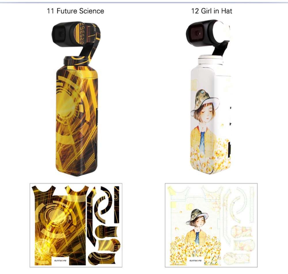 Sunnylife Exquisite Sticker for DJI OSMO Pocket Handheld Gimbal - Oil Painting