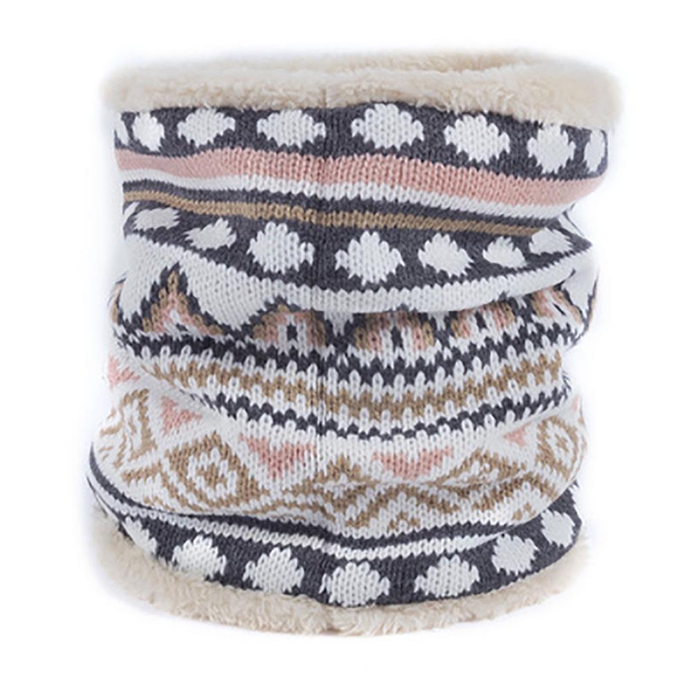 S03 Men Winter Casual Multicolor Wool Knitting Fleece Scarf Neck Warmer - Color 7