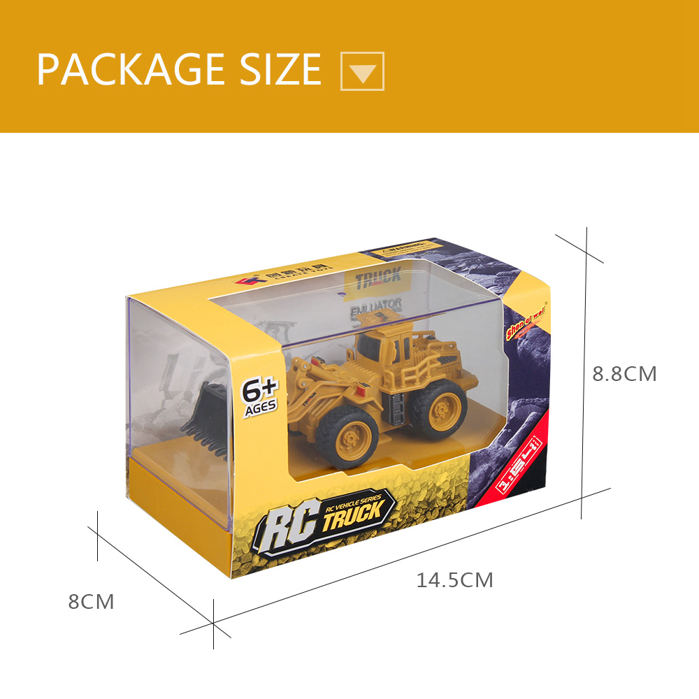 ShenQiWei 8028 1:64 4CH Mini Bulldozer RC Car Engineering Vehicles - RTR