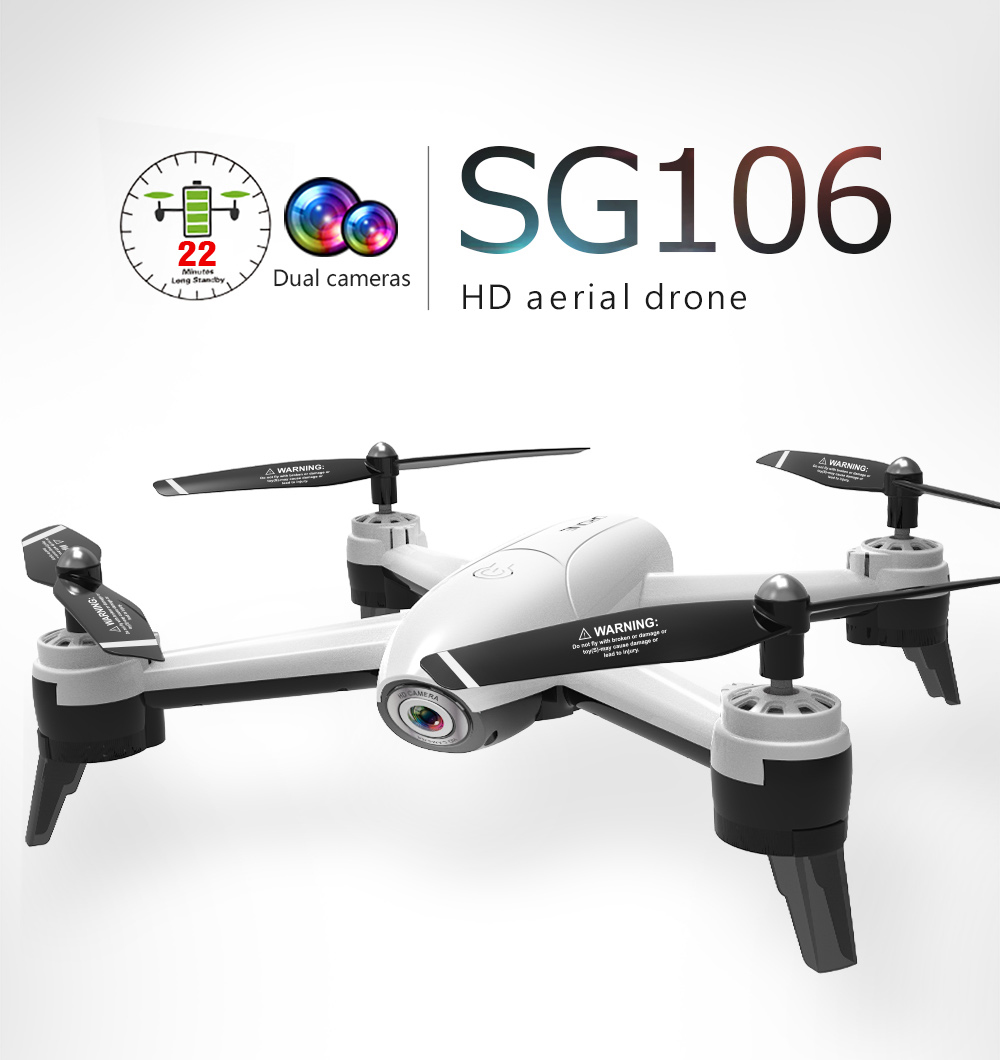 SG106 1080P WiFi FPV RC Drone Оптическое позиционирование потока RTF - белый