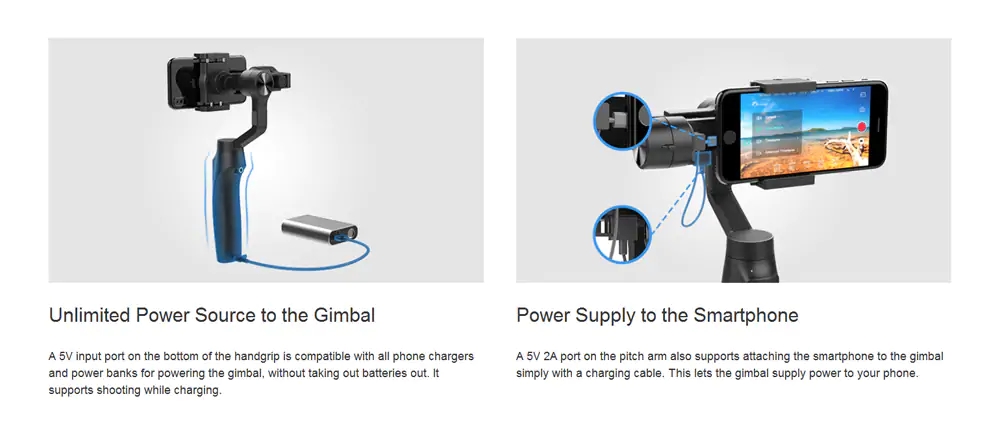 MOZA MINI-MI 3-Axis Brushless Handheld Gimbal Stabilizer for Smartphone - Black