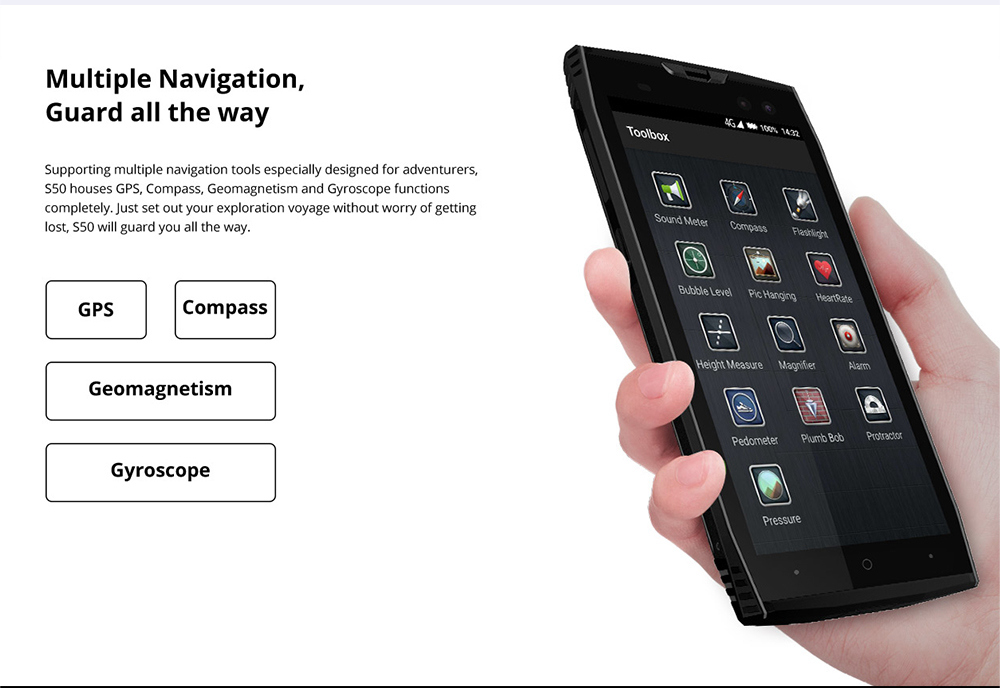 [HK Stock]DOOGEE S50 5.7 Inch 4G LTE Smartphone MT6763T 6GB 128GB 16.0MP+13.0MP Dual Rear Cameras Android 7.1 IP68 Face ID OTG - Black