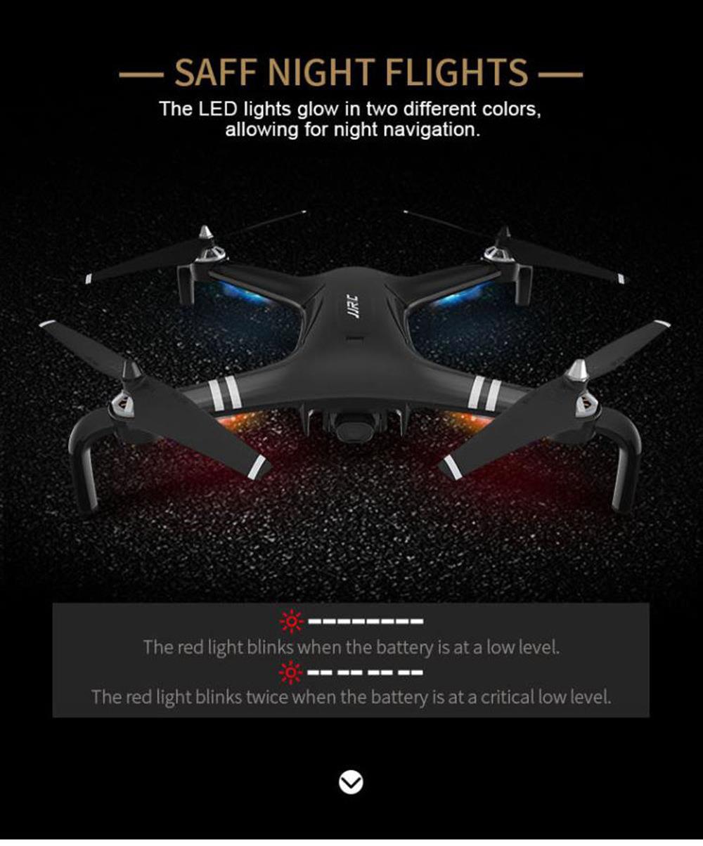 JJRC X7 SMART 1080P RC Drone RTF White Two Battery