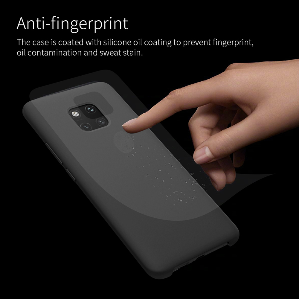 NILLKIN Silicon Phone Case for HUAWEI Mate 20 Pro Protective Back Cover - Black