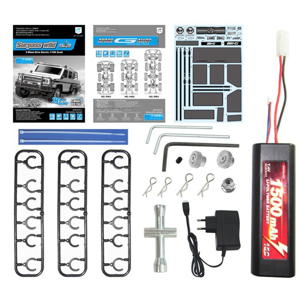 HG HG-P601 2.4G 1:10 6WD Off-road Climbing RC Car RTR