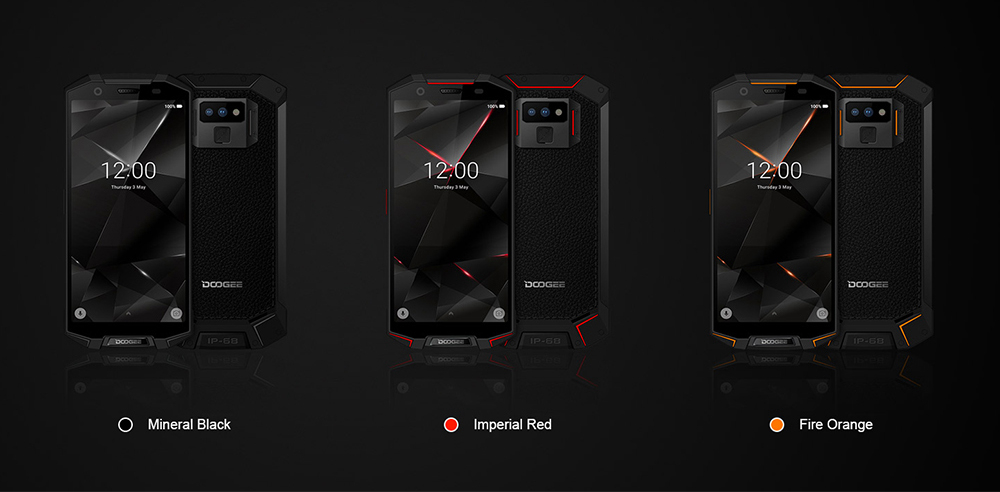 [HK Stock]DOOGEE S70 Lite 5.99 Inch 4G LTE Smartphone Helio P23 4GB 64GB 13.0MP+8.0MP Dual Rear Cameras Android 8.1 IP68 Wireless Charge NFC - Red