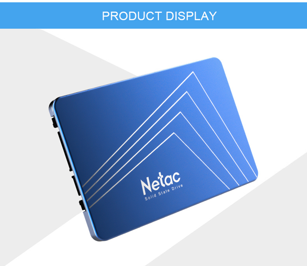 Netac N500S 240GB SATA3 SSD 2.5 Inch Solid State Drive Reading Speed 500MB/s - Blue