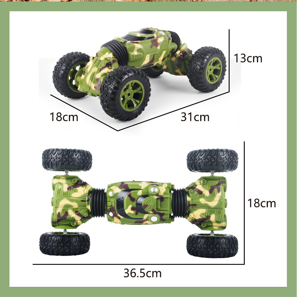 1086 2.4G 1:16 4CH Deformation Stunt Twisting Off-road Climbing RC Car RTR - Yellow