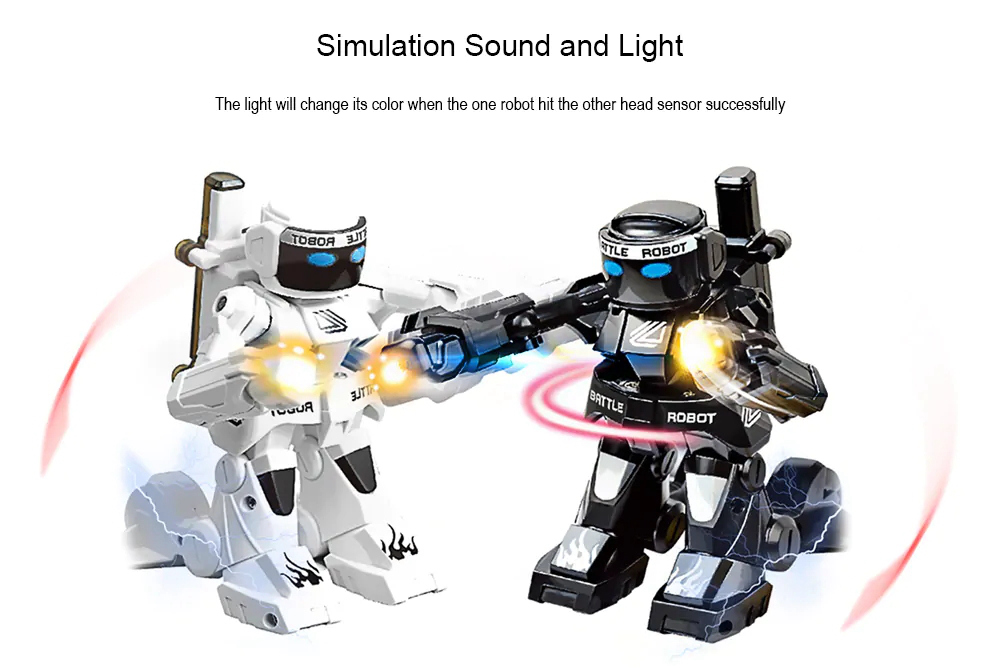 777-615 2.4G Body Sense Remote Control Battle RC Robot Kids Gift Toy - White