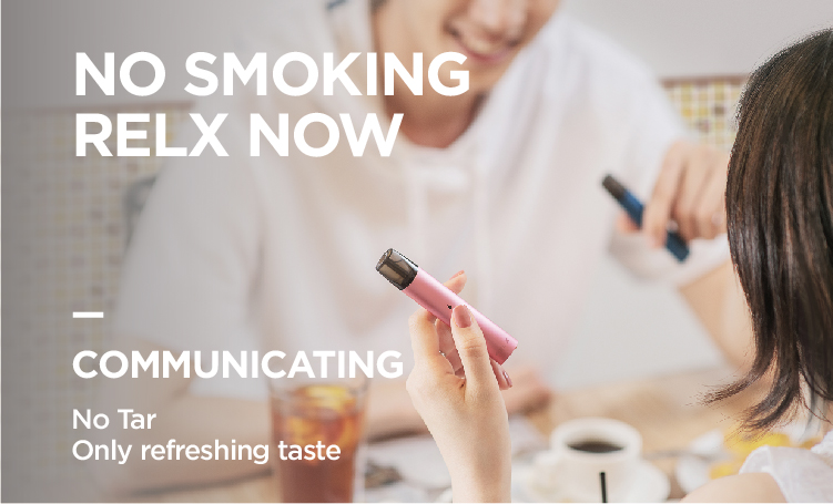 RELX E-Cigarette Kit Replaceable Atomizer Cartridge 350mAh Battery with Micro USB Cable - Classic Black