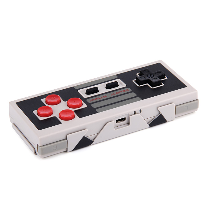 8BITDO NES30 Bluetooth Wireless GamePad Game Controller for iOS Android/PC/Nintendo Switch - Grey + Black + Red