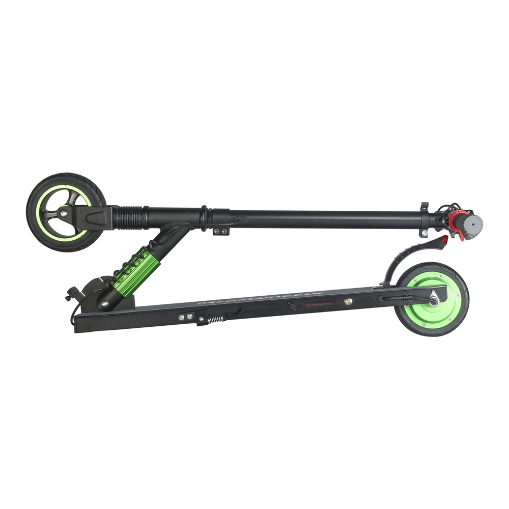 [US Stock] Megawheels S1-1-Green Folding Electric Scooter 250W Motor 23km/h E-ABS Technology Micro-Electronic Braking System US Plug - Green