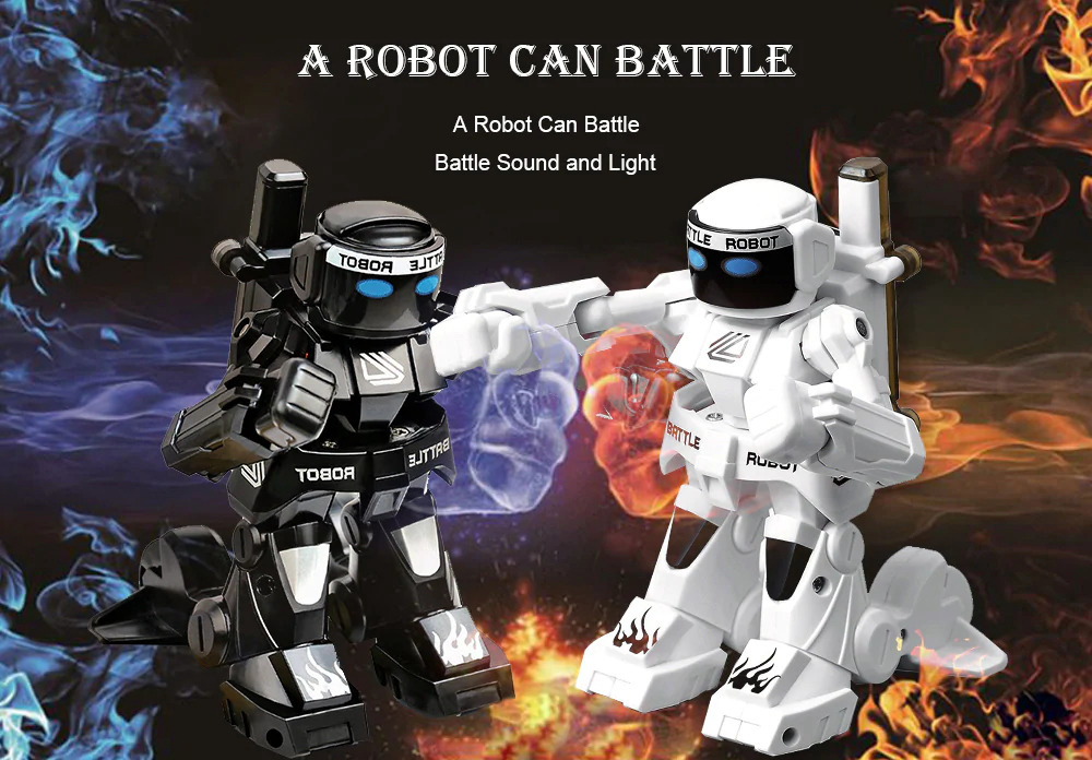 777-615 2.4G Body Sense Remote Control Battle RC Robot Kids Gift Toy - White