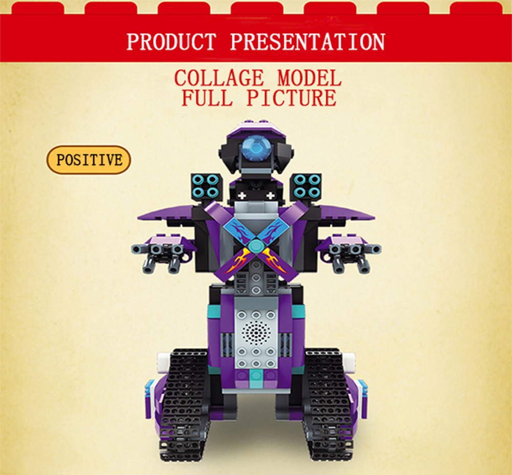 MoFun M3 BB13003 333PCS 2.4G 4CH DIY Smart Remote Control Building Block RC Robot Toy