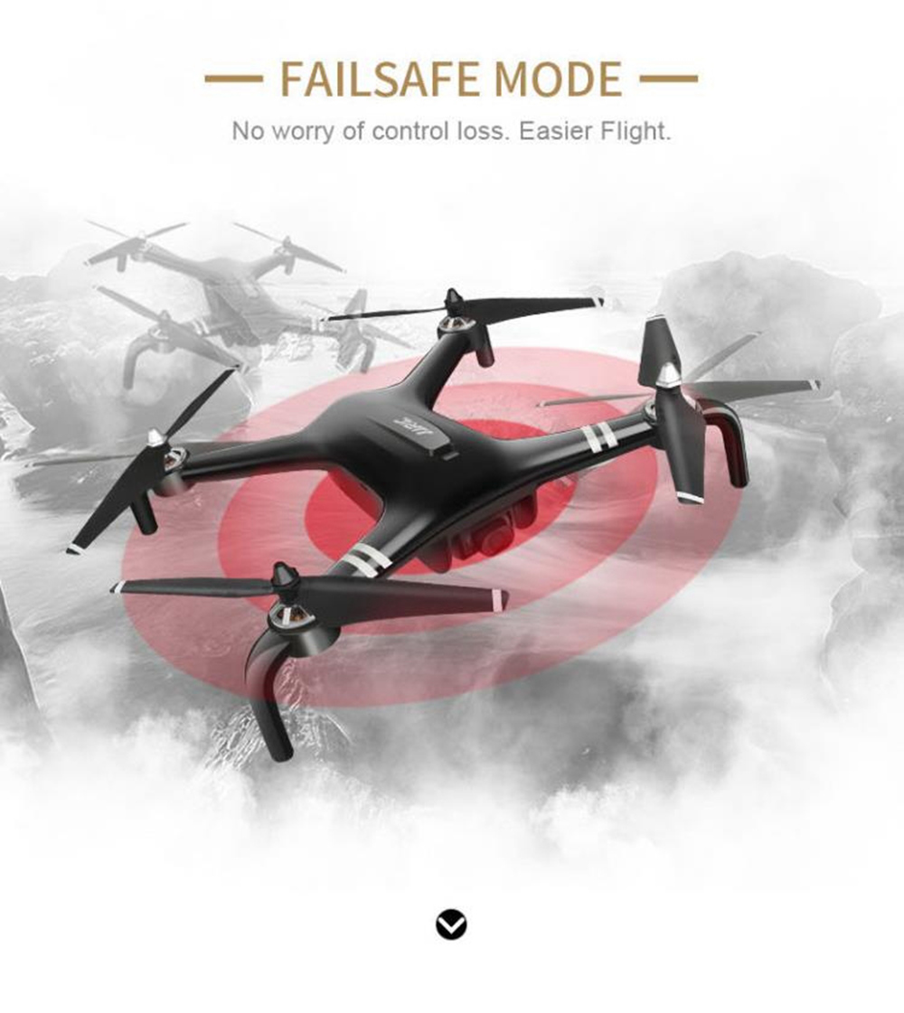 JJRC X7 SMART 1080P 5G WiFi FPV Double GPS Brushless RC Drone with One-Axis Gimbal Camera 25mins Flight Time RTF - White