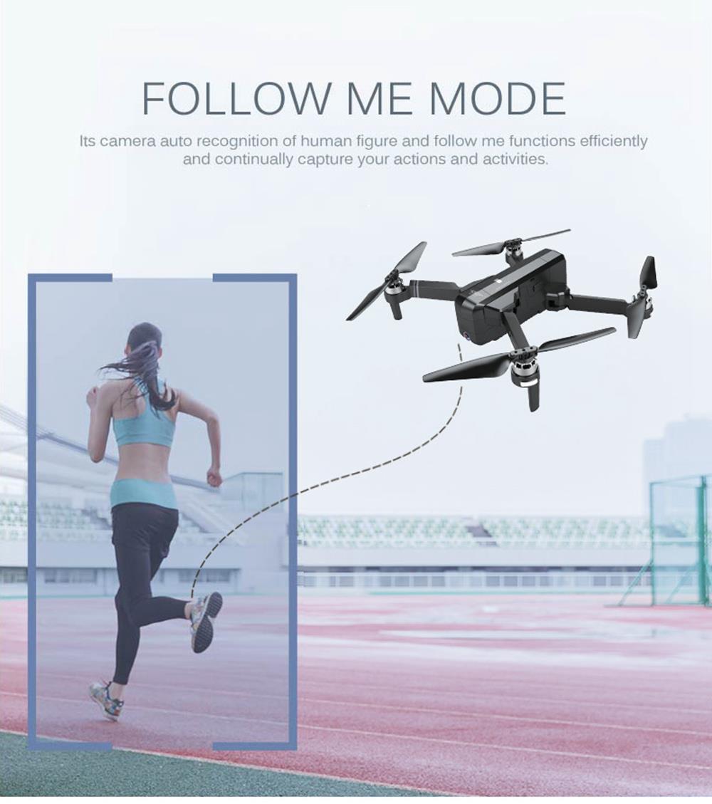 SJRC F11 1080P GPS 5G WiFi FPV Foldable Brushless RC Drone 25min Flight Time RTF - Three Battery