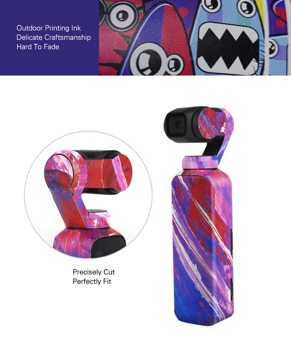 Sunnylife Exquisite Sticker for DJI OSMO Pocket Handheld Gimbal - Oil Painting