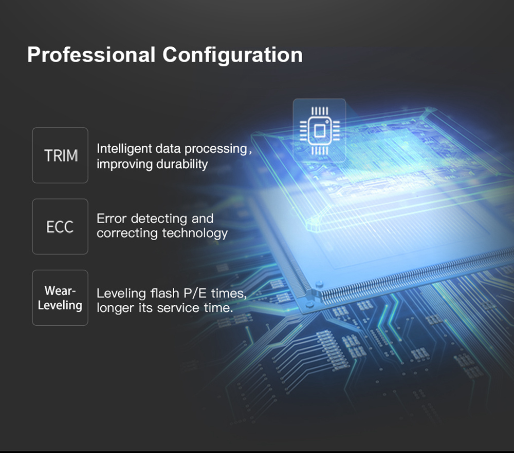 Netac N535N 240GB SSD M.2 2280 SATA 6Gb/s Interface Solid State Drive Reading Speed 450MB/s - Marble Blue
