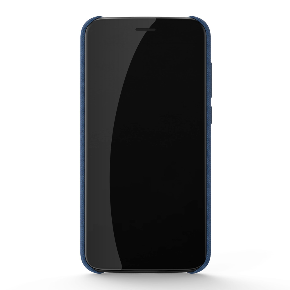 Back Cover For Vernee Thor Smartphone Colorful Fabric Protective Phone Case - Blue