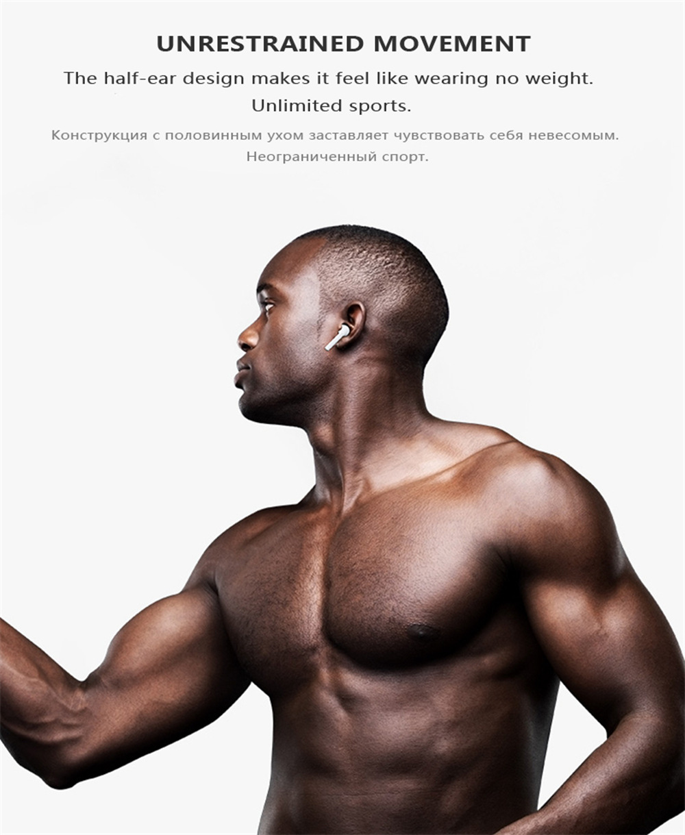 I7S TWS Wireless Bluetooth Earbuds for Android iOS - White