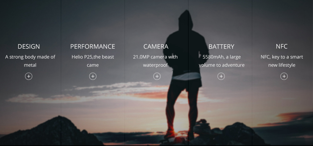 [HK Stock]DOOGEE S60 5.2 Inch 4G LTE Smartphone Helio P25 6GB 64GB 21.0MP Rear Camera Android 7.0 IP68 Fast Charge NFC - Black