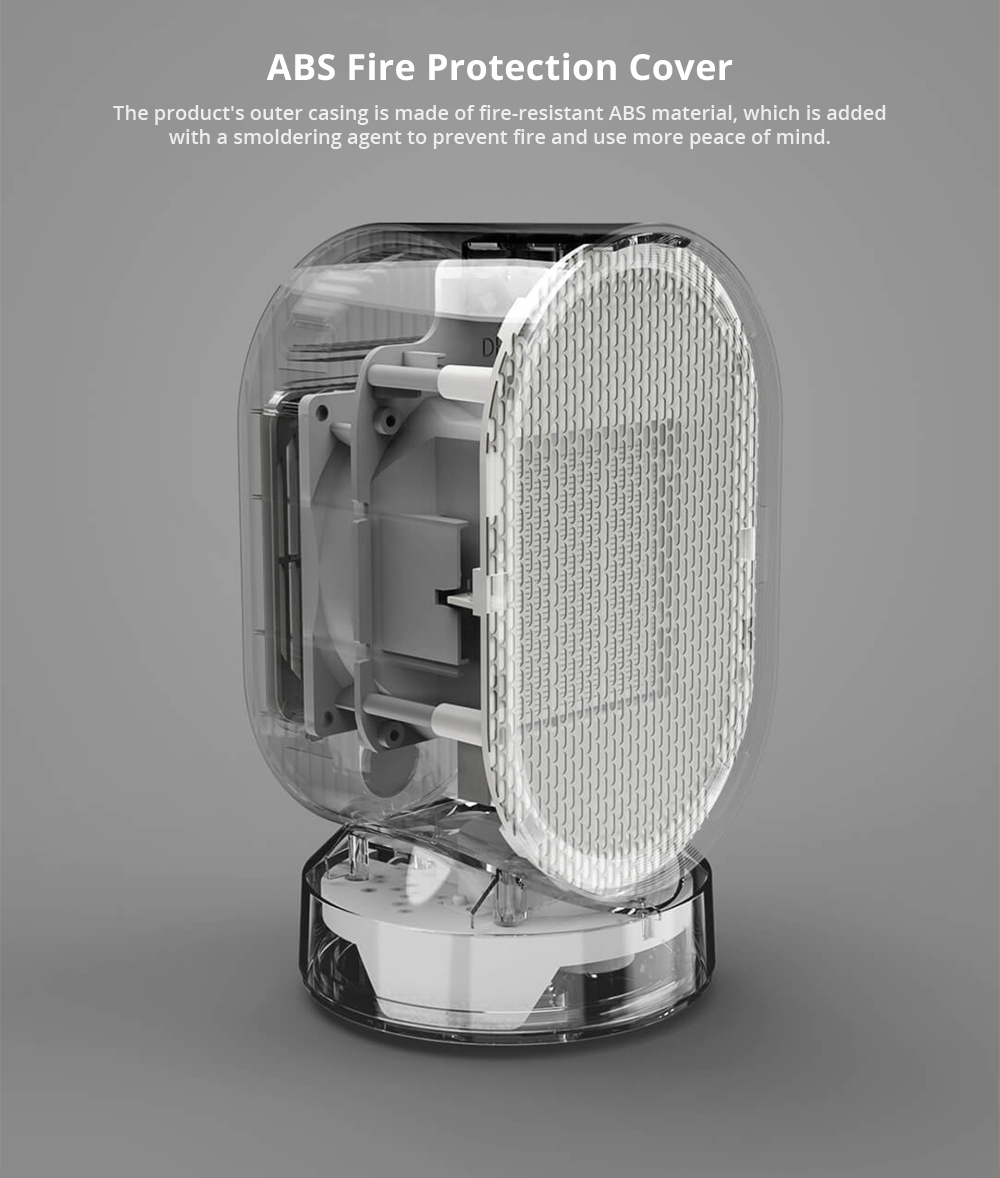 Xiaomi Viomi Mini Desktop Ceramic Space Heater Anti-tip ABS Fire Protection Oscillating Function Cold / Warm Setting - White