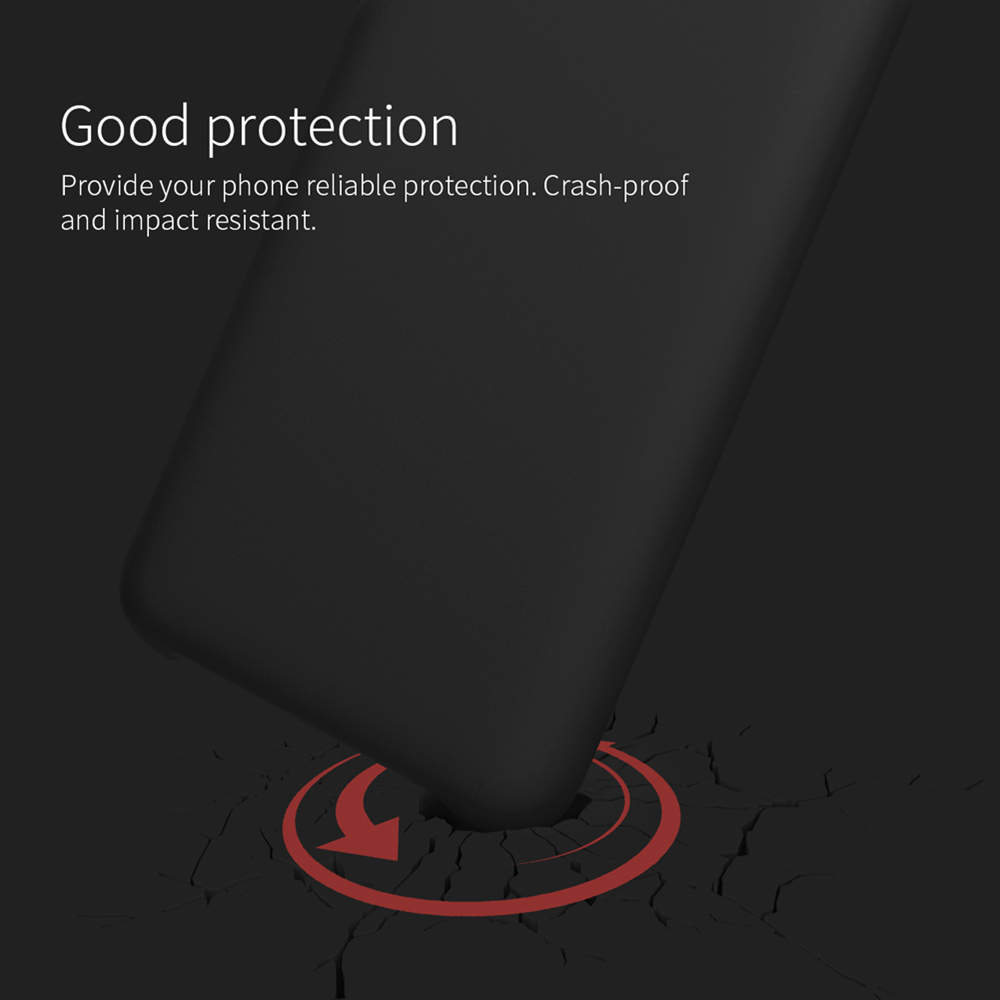 NILLKIN Silicon Phone Case for HUAWEI Mate 20 Pro Protective Back Cover - Black