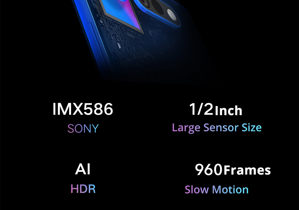 HUAWEI Honor V20 Hole-punch Display 6.4 Inch 4G LTE Smartphone Kirin 980 8GB 128GB 48.0MP+TOF Dual Rear Cameras Android 9.0 NFC Type-C Fast Charge - Blue