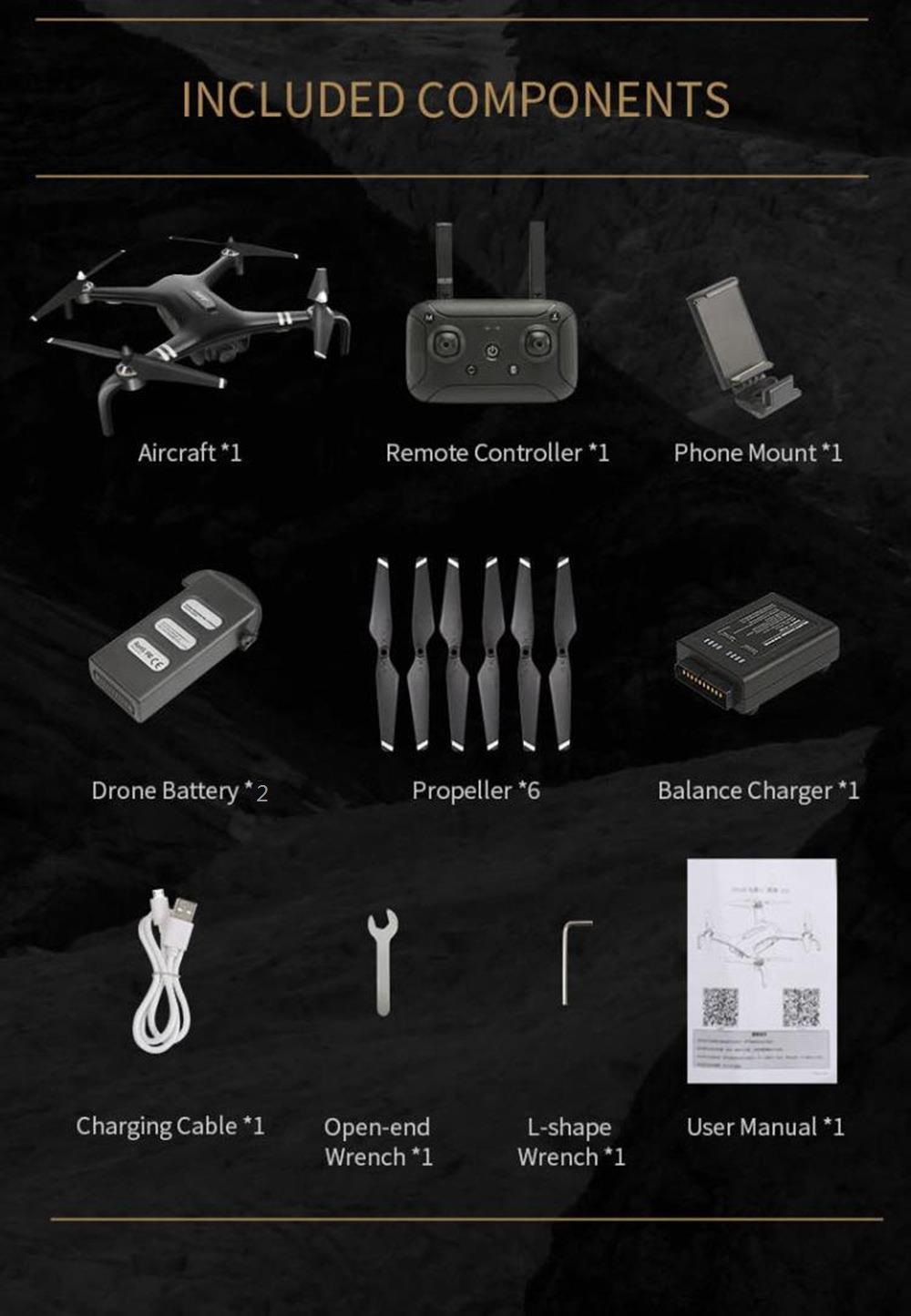 JJRC X7 SMART 1080P RC Drone RTF White Two Battery