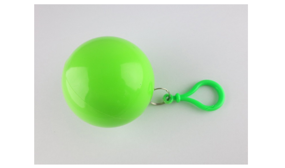 5PCS Disposable Emergency Raincoats Colorful Rain Poncho With Hook Portable Sphere Design - 5 Colors Random