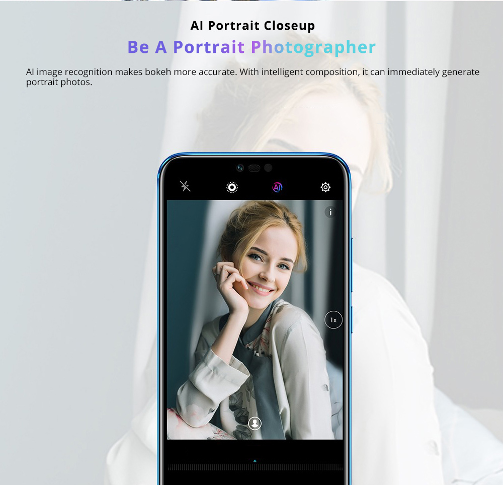 HUAWEI Honor 10 5.84 Inch Smartphone Kirin 970 6GB 128GB 16.0MP+24.0MP Dual Rear Cameras Android 8.1 FHD+ Screen OTG Touch ID Type-C - Blue