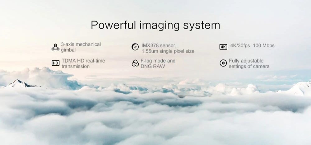 Xiaomi FIMI X8 SE 4K 5KM GPS WiFi FPV Foldable RC Drone with 3-Axis Gimbal 33mins Flight Time RTF - White