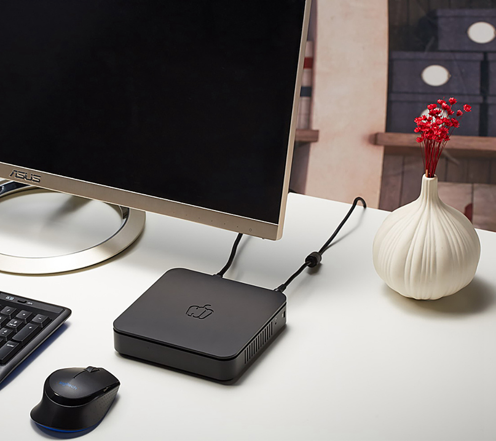 Pepper Jobs GLK-UC2X Intel Gemini Lake N4100 Windows 10 License 4GB DDR4 64GB eMMC Mini PC Triple 4K 60Hz Output Dual Band WiFi Gigabit LAN Bluetooth USB3.0x2 HDMI