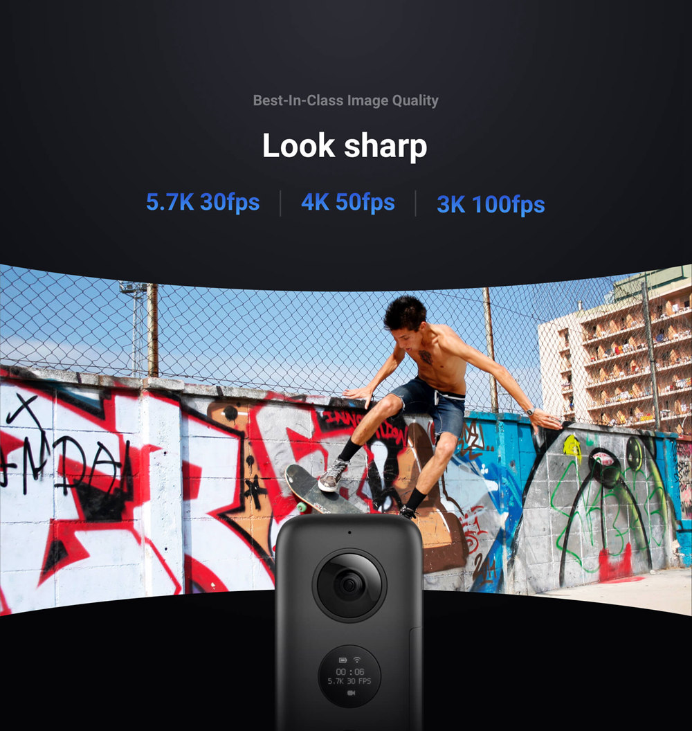 Insta360 ONE X HDR 360 Panoramic 5.7K VR Anti-shake Motion Camera