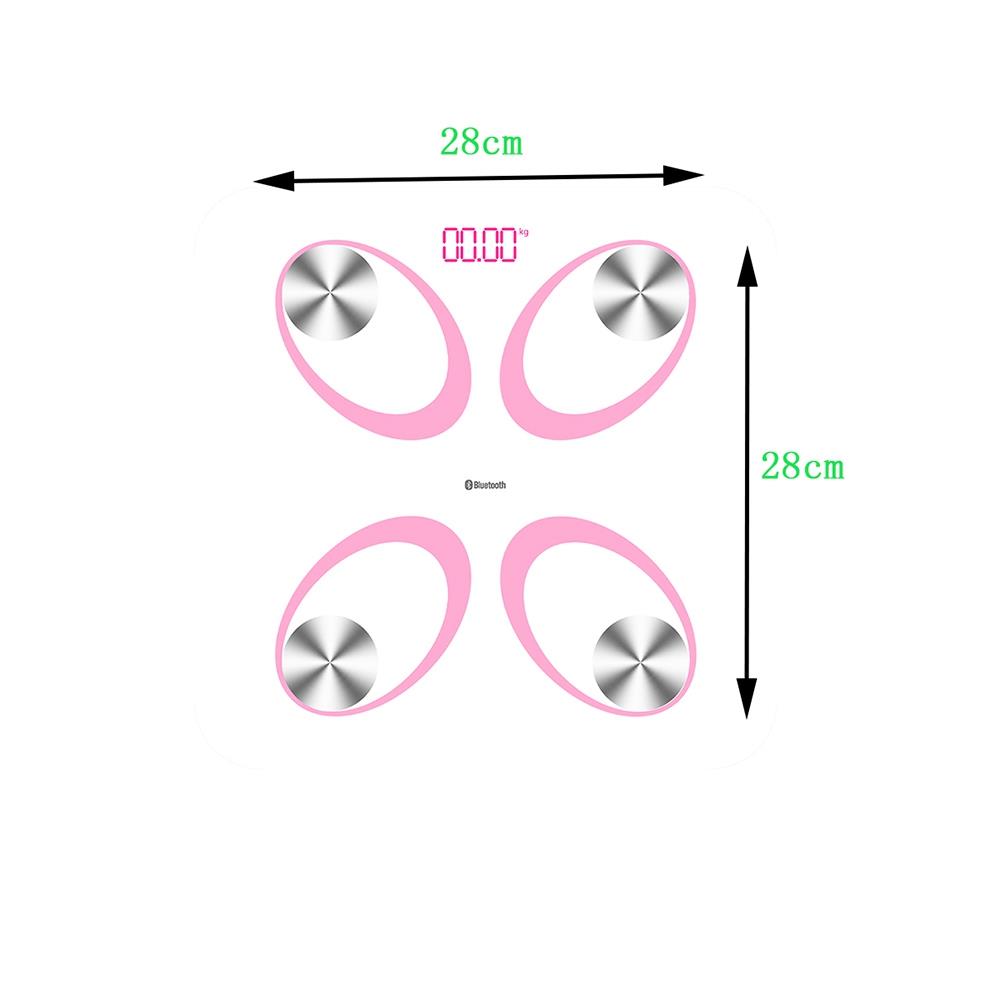 Smart Electronic Body Fat Scale LED Digital Display Bluetooth APP Control - Green